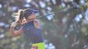 Isabella Fierro, de 24 años, debutó como golfista profesional en 2022. Foto: AFP