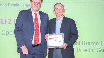 Arturo Orozco, director general de Value Operadora de Fondos recibió el galardón por su fondo VALUEF2
