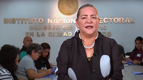 Guadalupe Taddei, consejera presidenta del INE.