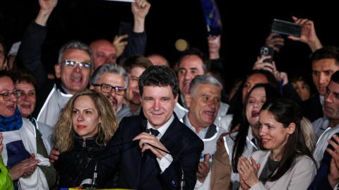 El alcalde centrista proeuropeo de Bucarest, Nicusor Dan. Foto: Reuters